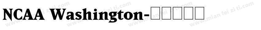 NCAA Washington字体转换